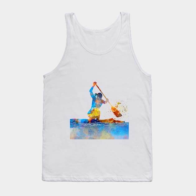 Kayak in watercolor Tank Top by PaulrommerArt